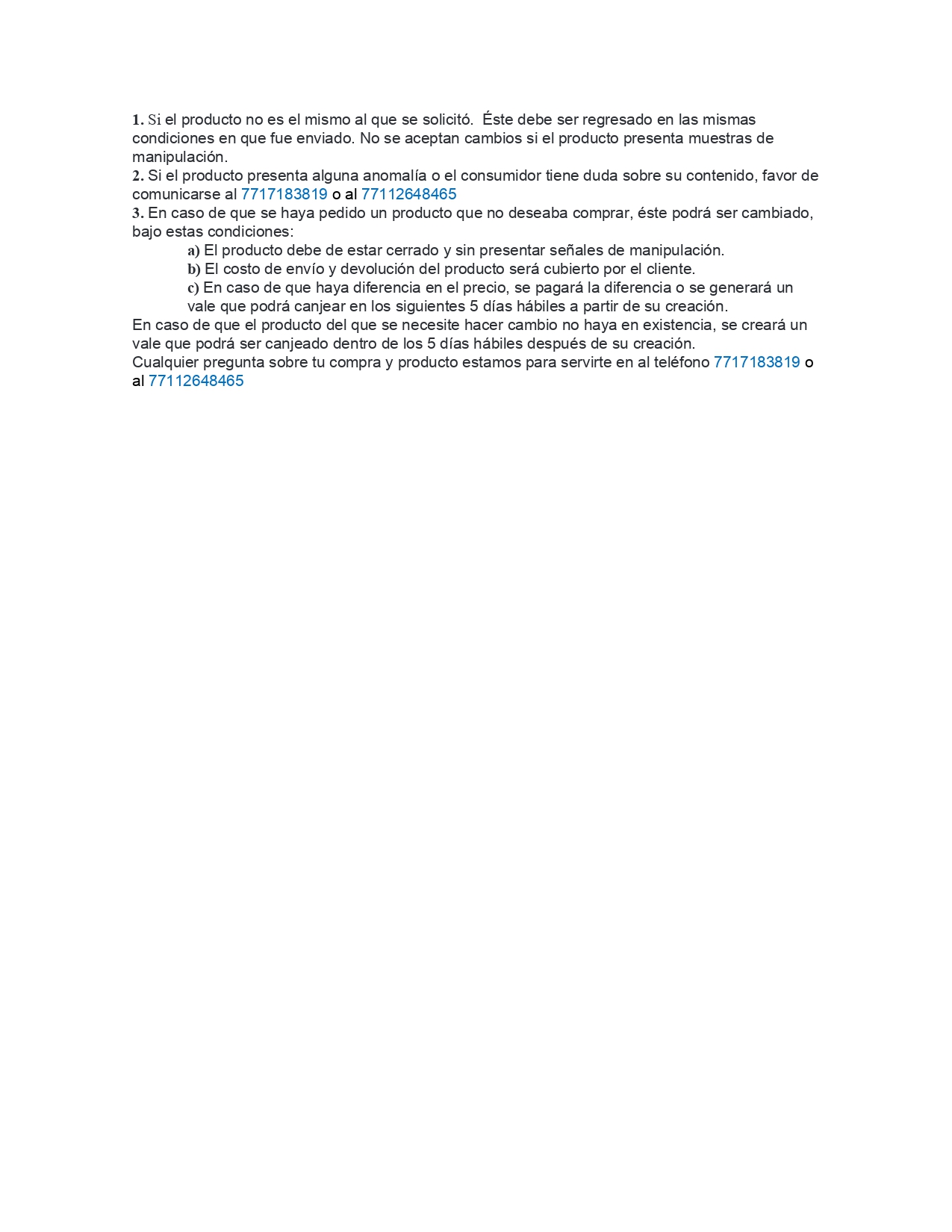 politica de privacidad